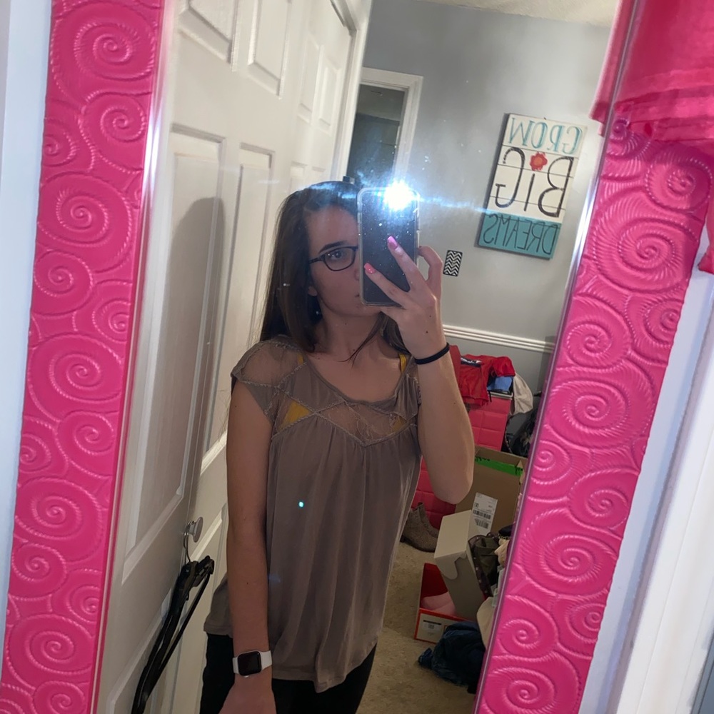 amer eagle lace top